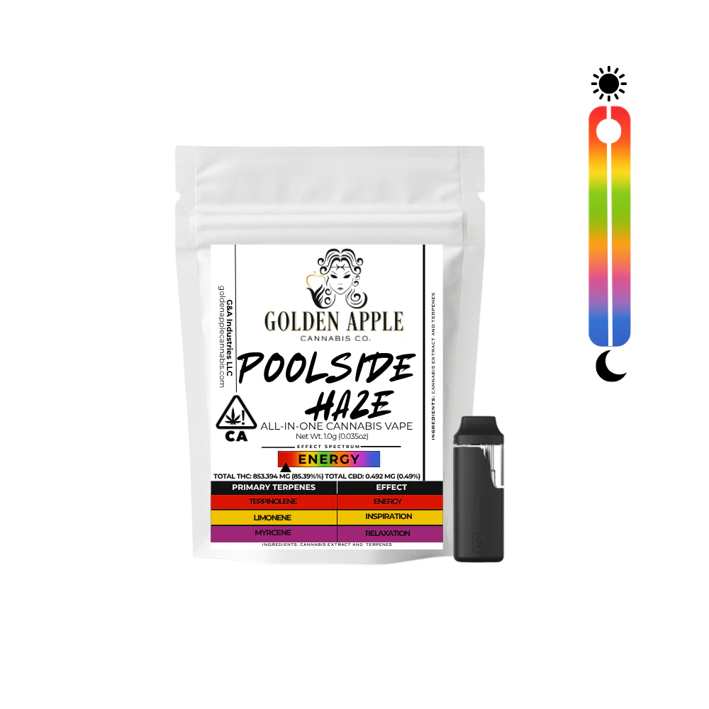 Golden Apple Cannabis Co. - Poolside Haze | All-In-One | Sativa | 1g Main Image