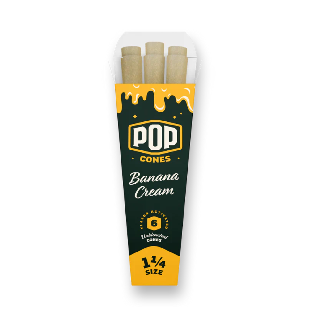 Pop Cone Banana Cream 1 1/4 size (6 pack) picture