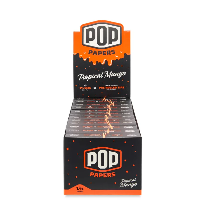 Pop Papers - Pop Papers - Tropical Mango 1.25 Rolling Paper with Flavored Tip Main Image
