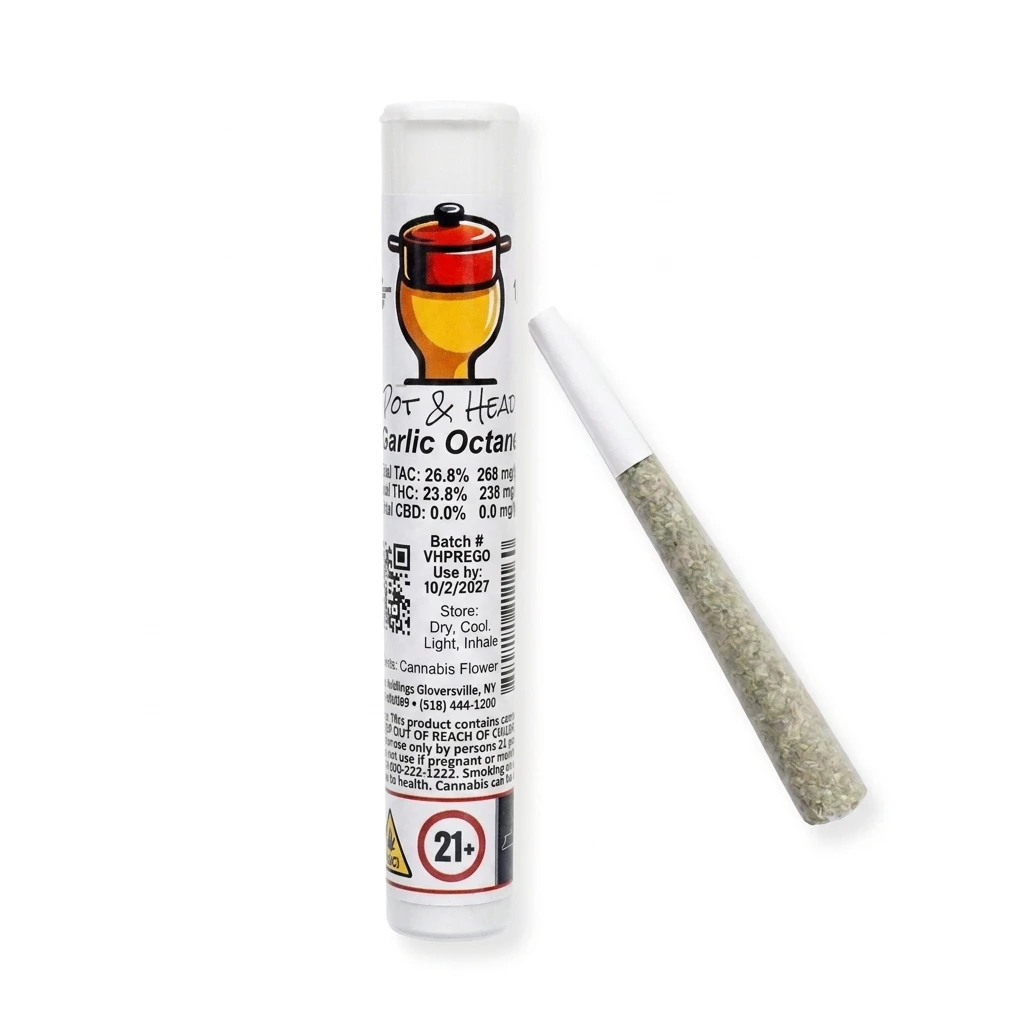 Pot & Head - Pot & Head | Garlic Octane | Preroll | 1g Main Image
