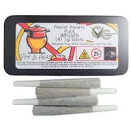 Pot & Head - Hash Infused -1g Variety 4pk