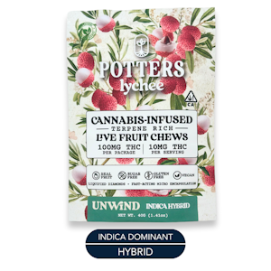 Potters - Potters - Live Resin - Lychee Unwind - Gummies - 10pk - 100mg