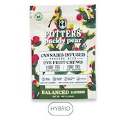 Potters - Live Resin - Prickly Pear Balanced 1:1 - Gummies - 10pk - 100mg