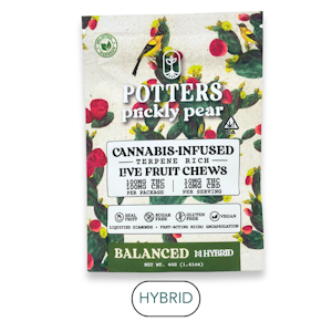 Potters - Potters - Live Resin - Prickly Pear Balanced 1:1 - Gummies - 10pk - 100mg