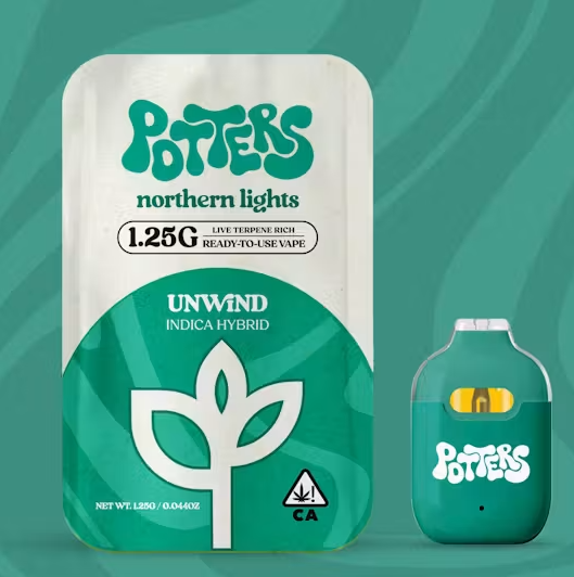 Potters | Northern Lights | All-In-One Vape | 1.25g