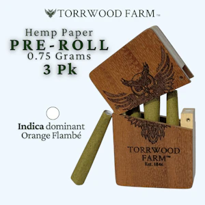 Torrwood Farm - Orange Flambe | Preroll | 0.75g x 6pk | Torrwood Farm
