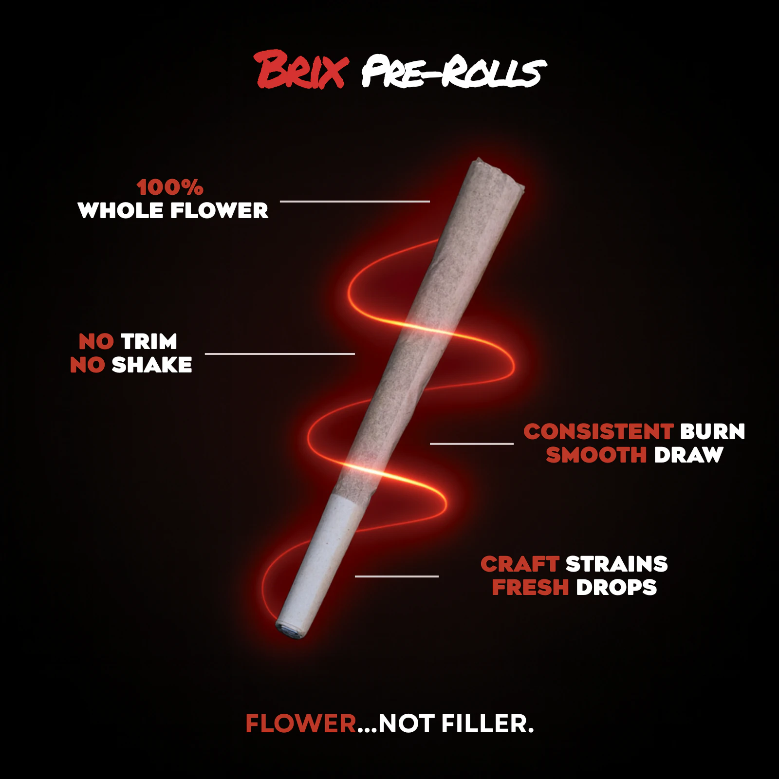 BRIX - The Glove Side 1g Pre Roll (H) 00341 Main Image