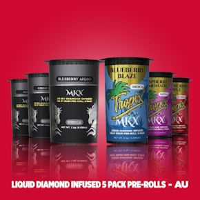 MKX Liquid Diamond Pre-Rolls (0.5g/5pk) - 2.5G Mimosa