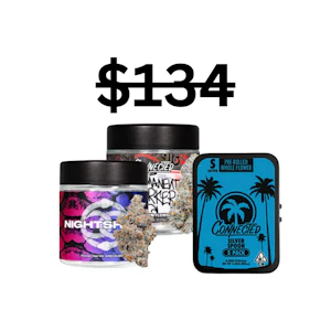 CONNECTED CANNABIS CO - Premium Spark Up Bundle | 2x 3.5g Premium Flower + 1x 5pk Preroll + 1x Grinder | Connected