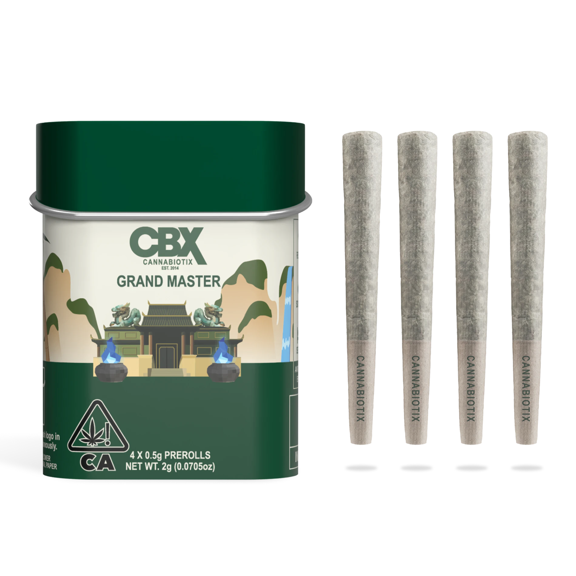 CBX: Cannabiotix - Grand Master | Pre-Rolls 4-Pack | 2g Main Image