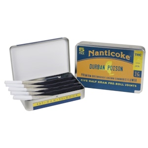 NANTICOKE - Nanticoke - Durban Poison Pre-Roll 5Pk - Sativa - 0.5g