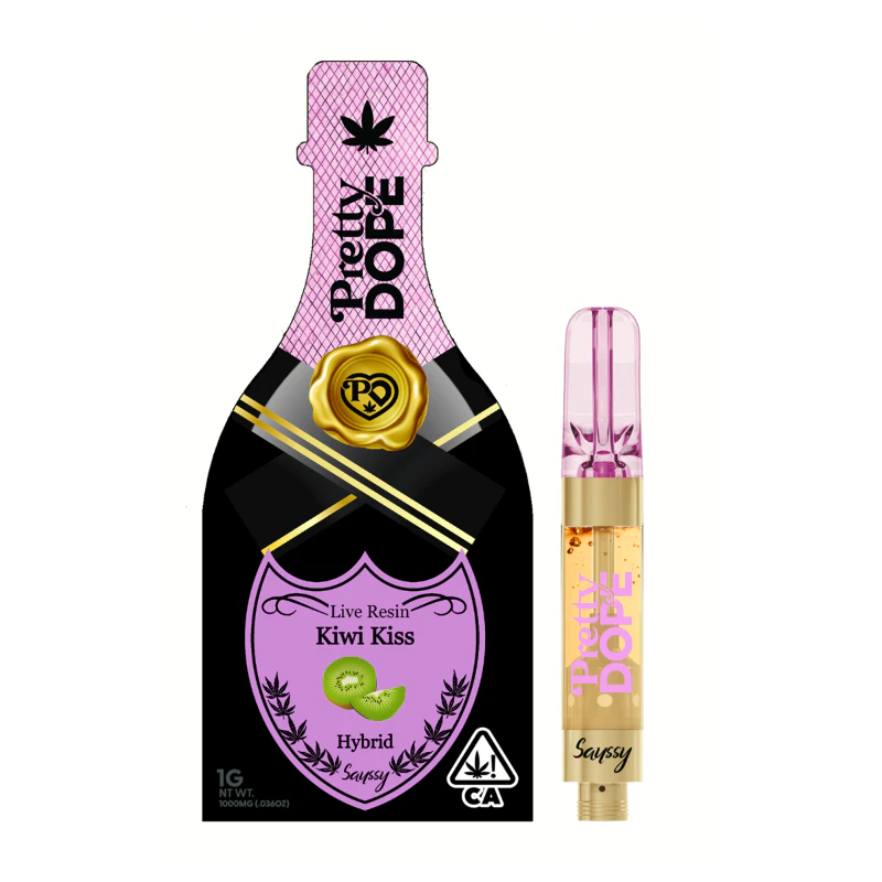 Pretty Dope - Pretty Dope - Kiwi Kiss Live Resin Vape 1g Main Image