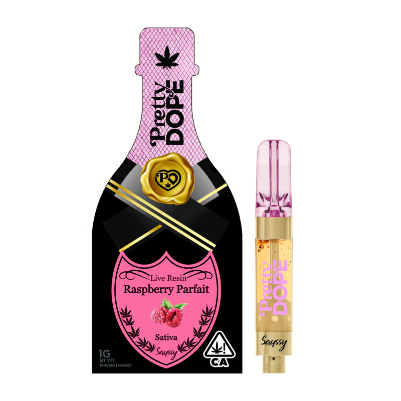 Pretty Dope - Pretty Dope - Raspberry Parfait Live Resin Vape 1g Main Image
