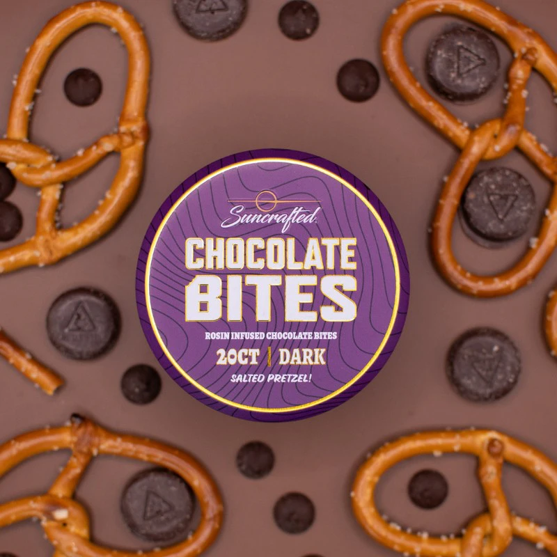 Suncrafted - HD Dark Chocolate Pretzel Bites - 700mg - HHG Main Image