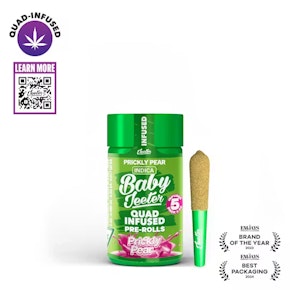 Baby Jeeter - Prickley Pear .5G ROSIN  Infused Pre-Rolls (5 Pack)