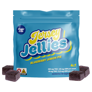 JERSEY JELLIES - Jersey Jellies | Blueberry Lemon Pie 4:1 CBN Cured Resin Gummies | 10pk/100mg