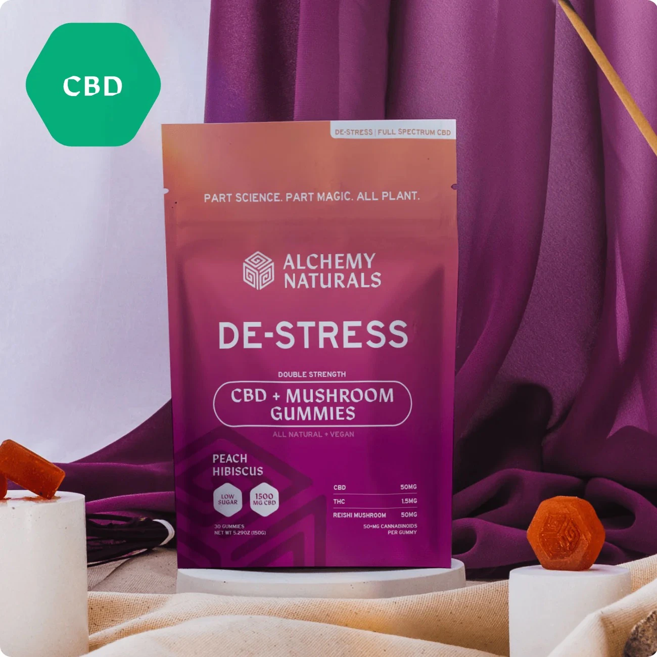 ALCHEMY NATURALS - Alchemy Naturals De-Stress - Peach Hibiscus 30pk Main Image
