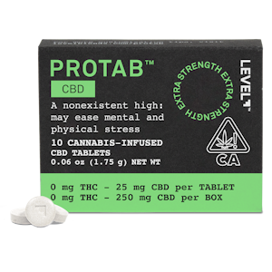 Level - Level Protab - 250mg 10pk - CBD