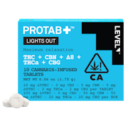 Level Protab+ - 250mg 10pk - Lights Out