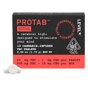 LEVEL - Level Protab - 250mg 10pk - Sativa