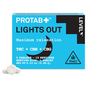 LEVEL - LEVEL | Protab+ Lights Out | THC+CBN+CBG | (5pk)