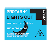 PROTAB + | Lights Out (THC:CBN:CBG) 5pk Tablet | 100mg