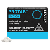 Indica | PROTAB | Extra Strength | THC Tablets | 5pk/100mg (LEVEL)