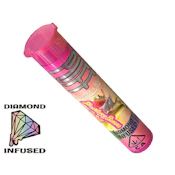 Strawberry Banana Smash (H) 1pk x 1g - Diamond Infused - Preroll - Puff