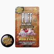 PUFF: Doughlato x Chocolope .5g Pre-Rolls - Bubble Hash Infused 5pk/2.5g (H)