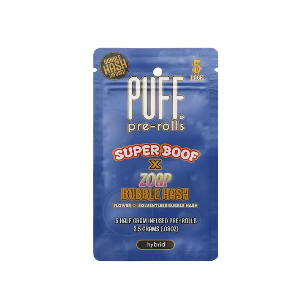 PUFF - SUPER BOOF X ZOAP BUBBLE HASH (5PK) - PUFF Main Image
