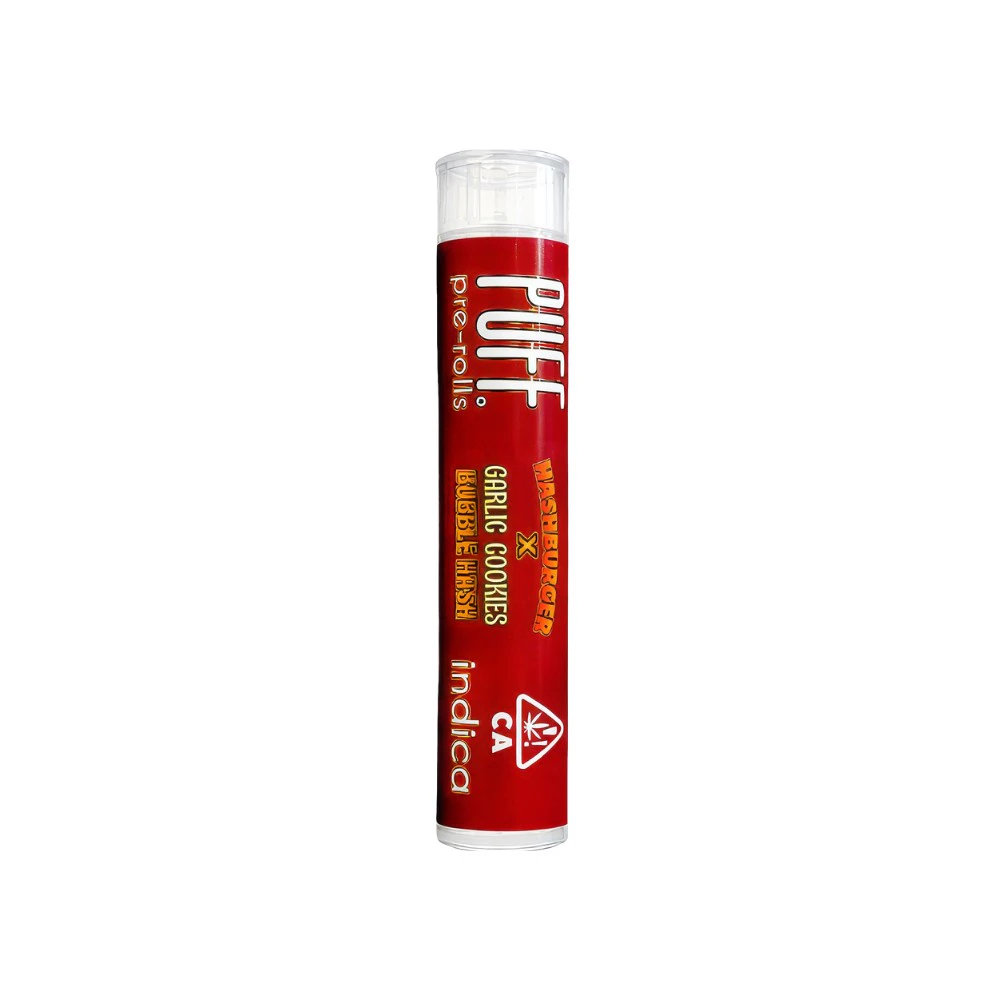 PUFF - HASHBURGER X GARLIC COOKIES BUBBLE HASH PREROLL 1G - PUFF Main Image