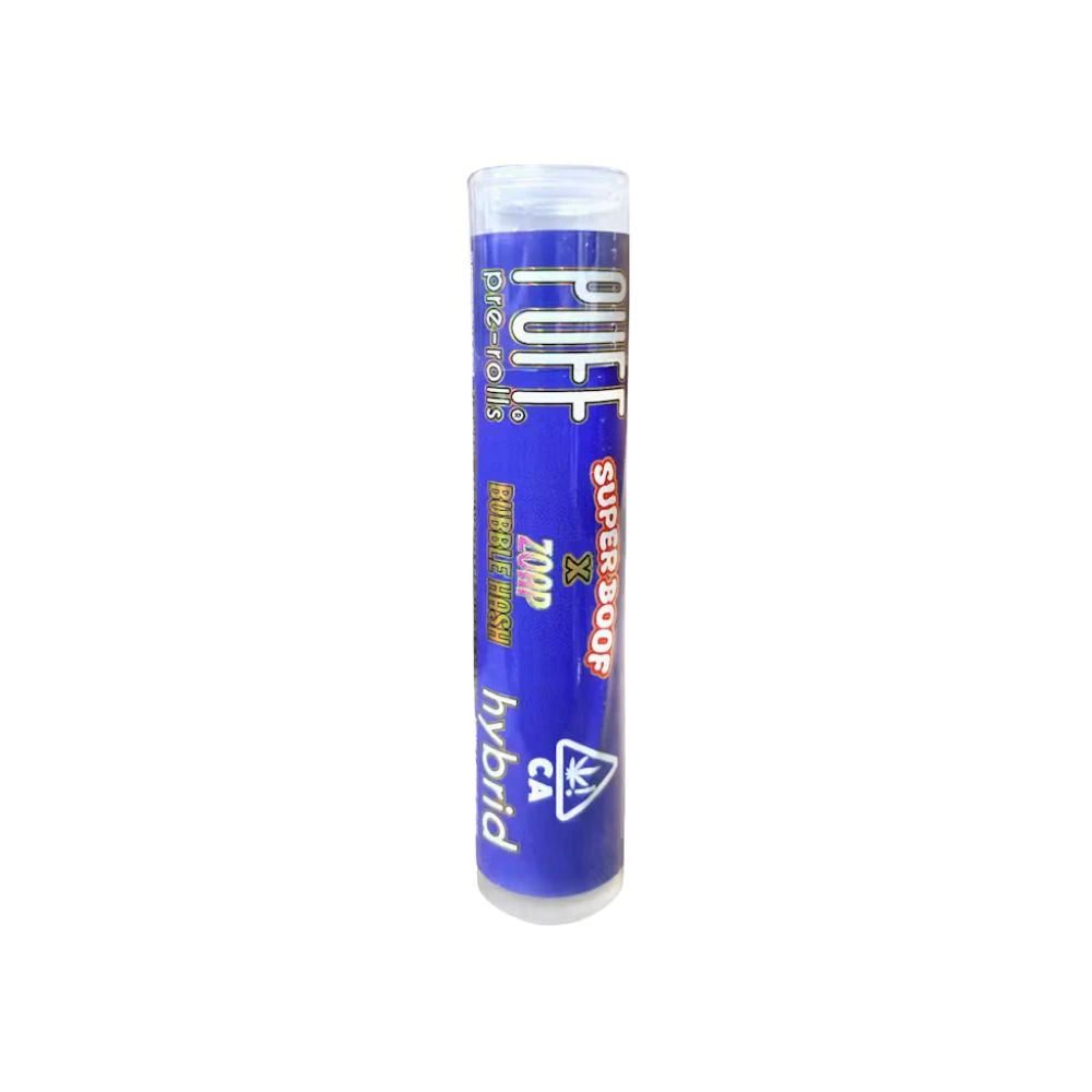 PUFF - SUPER BOOF X ZOAP BUBBLE HASH PREROLL 1G - PUFF Main Image