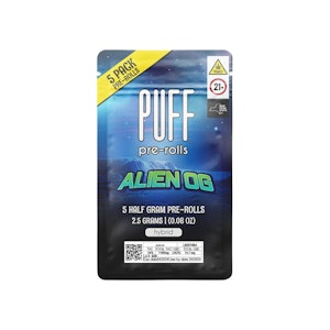 PUFF - 5 PACK - ALIEN OG .5G - PUFF