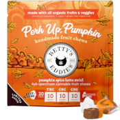 Betty's Eddies | Perk Up Pumpkin Spice | 10mg Fruit Chew | 20-Pack | 200mg Total | Full Spectrum 