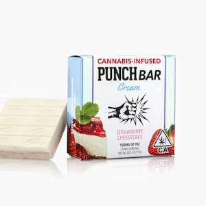 PUNCH EDIBLES & EXTRACTS - PunchBar Strawberry Cheesecake 100mg