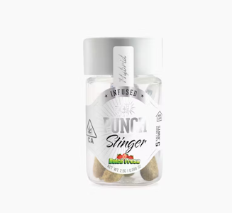 PUNCH EDIBLES & EXTRACTS - Punch - 5pk Infused Pre Rolls - Dulce Fresa