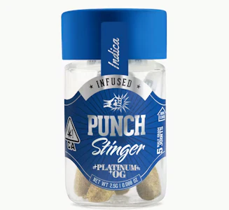 PUNCH EDIBLES & EXTRACTS - Punch - 5ct Infused Pre Rolls - Platinum OG 
