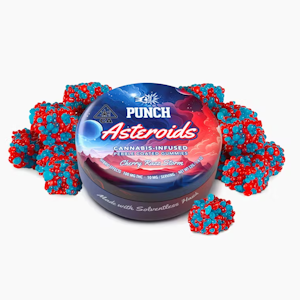 Punch Edibles - Punch Edibles - 100mg Solventless Hash Asteroids - Cherry Razz Storm
