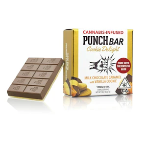Punch Edibles - Punch Edibles Caramel Milk Chocolate with Vanilla Punch Bar 100mg