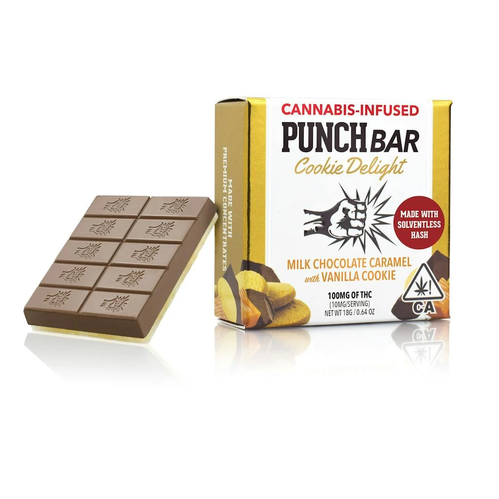 Punch Edibles - Punch Edibles Caramel Milk Chocolate with Vanilla Punch Bar 100mg Main Image