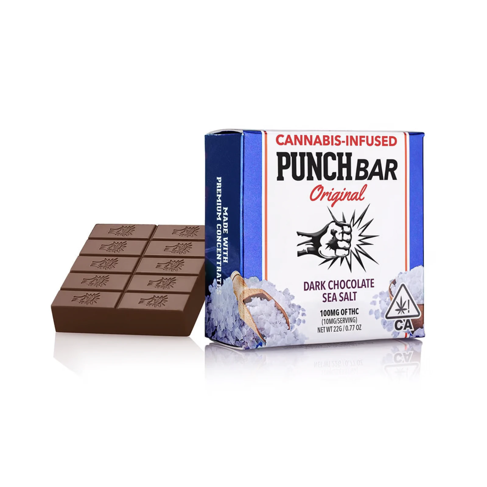 Punch Edibles - Punch Edibles Sea Salt Dark Chocolate Punch Bar 100mg Main Image