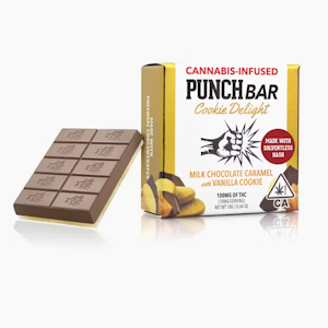 Punch Edibles - Punch Edibles - 100mg Solventless Hash Bar - Milk Chocolate Caramel Vanilla
