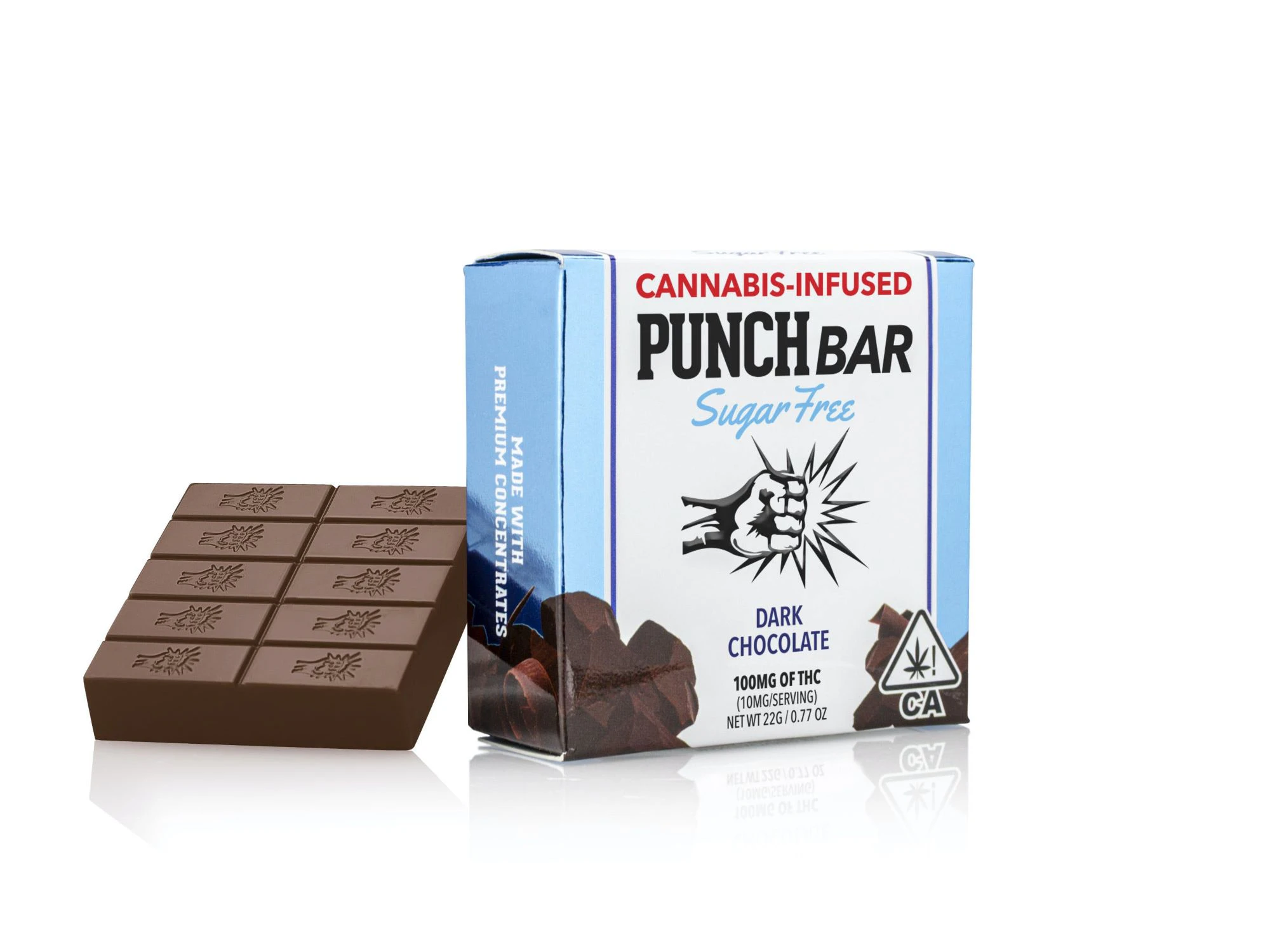 Punch Edibles - Punch Edibles - 100mg Sugar Free - Dark Chocolate Bar Main Image