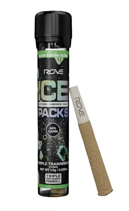 ROVE - Rove | Pre-roll | Rosin Diamond Hash Infused | Purple Trainwreck | 1g Main Image