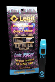 AIO Vape - Live Resin - Purp Express x Grape Stank