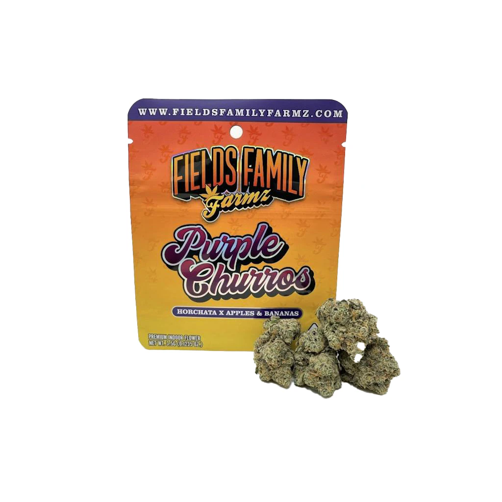 Fields Family Farmz - Fields Family Farmz Purple Churros Flower 3.5g Main Image