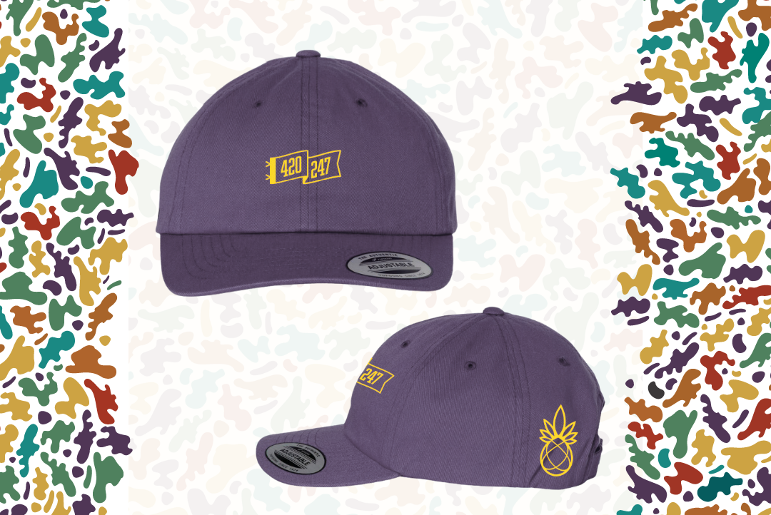 * 420/247 Dad Hat (Purple) - Humble Root picture