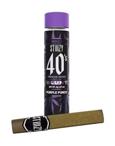 STIIIZY - STIIIZY-Purple Punch-40's-Blunt-Infused Pre Roll-Indica-Kief-40%+-2g