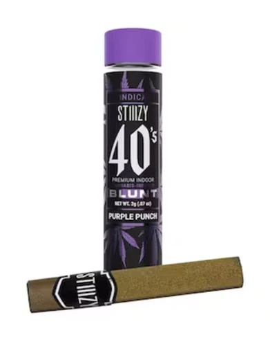 STIIIZY - STIIIZY-Purple Punch-40's-Blunt-Infused Pre Roll-Indica-Kief-40%+-2g Main Image