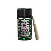 Rove Ice Packs Rosin Diamond Hash Infused 6pk 3.6g Purple Trainwreck (H)
